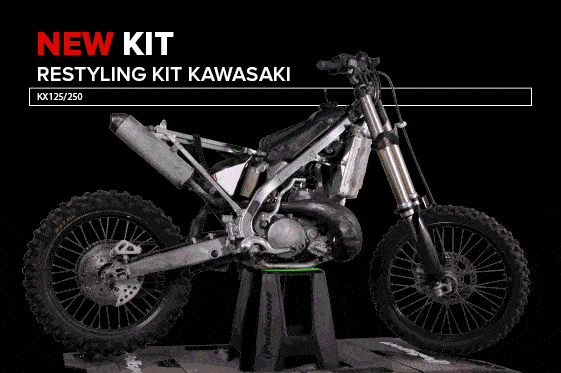 Kit De Plástico De Kawasaki Kx 250 2021 Nardo Gris 90844 Motocross Polisport Kxf 