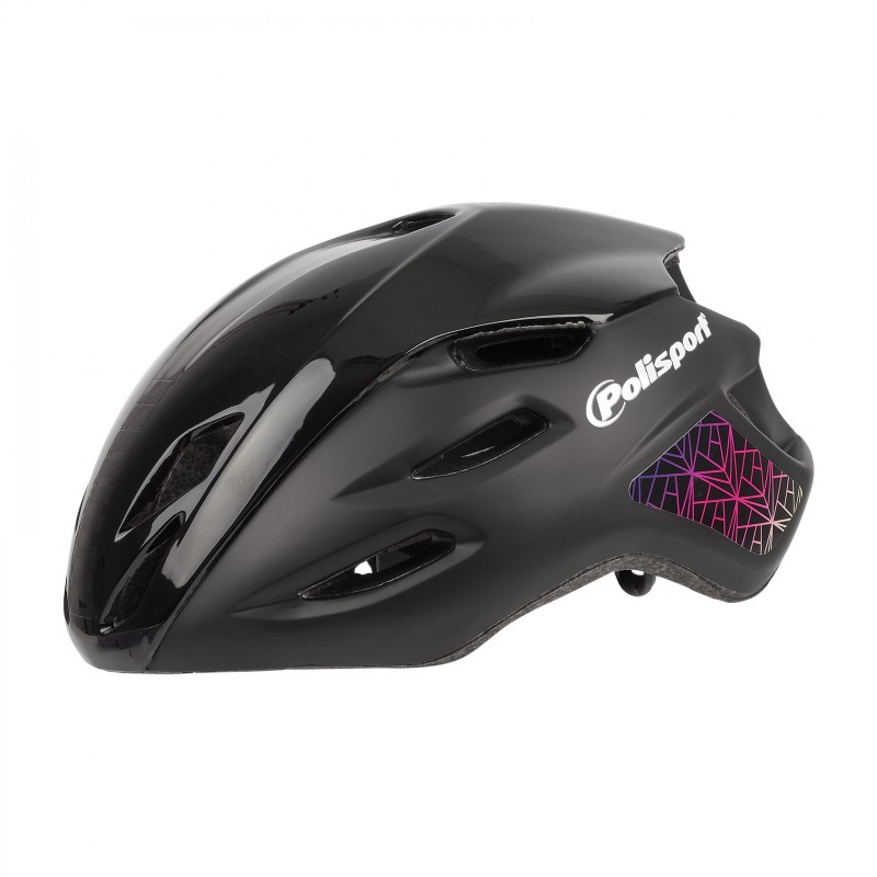 Aero R - Road Helmet Black and Purple - M Size