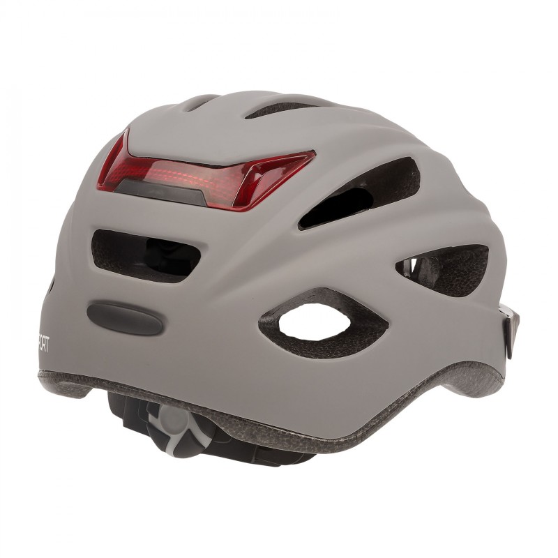 City'Go - City Helmet with Rear Led Light Charcoal Grey - L Size