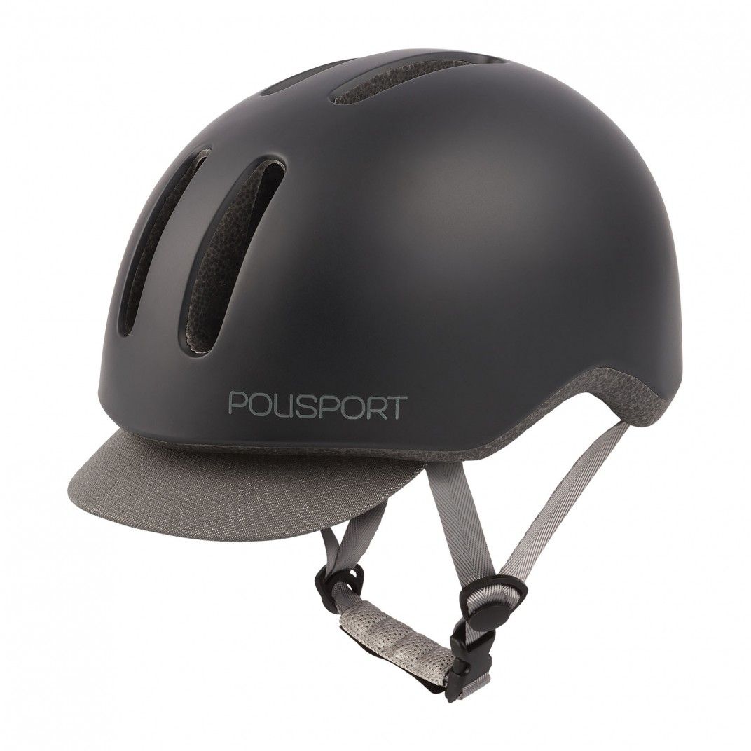 Commuter - Urban Helmet with Rear Led Light Black and Grey - M Size
