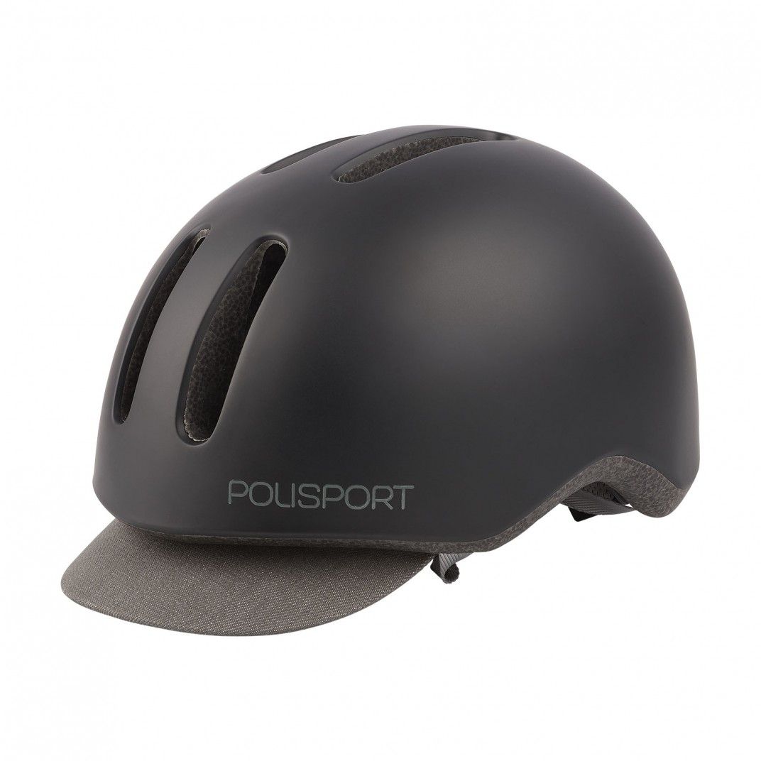 Commuter - Urban Helmet with Rear Led Light Black and Grey - M Size