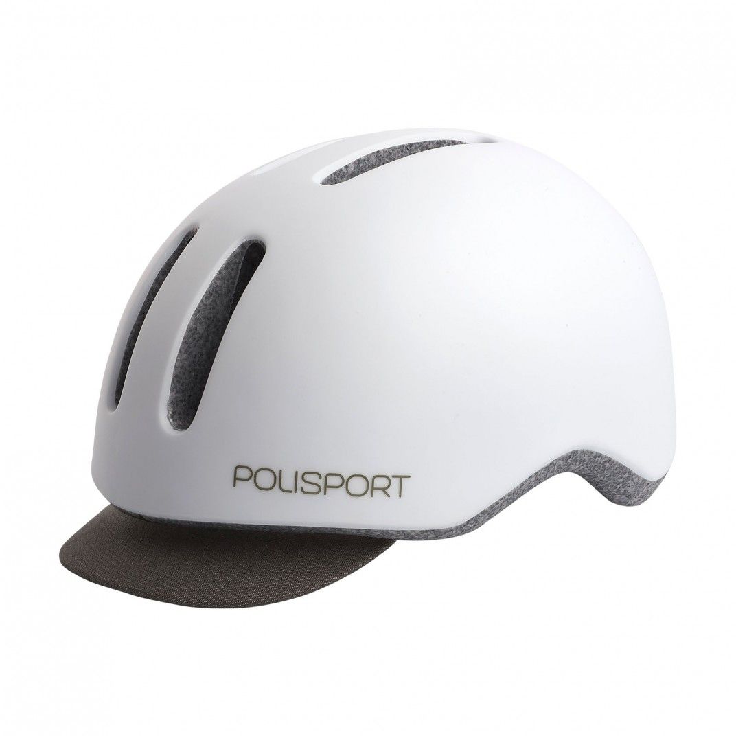 Commuter - Urban Helmet with Rear Led Light White and Grey - M Size