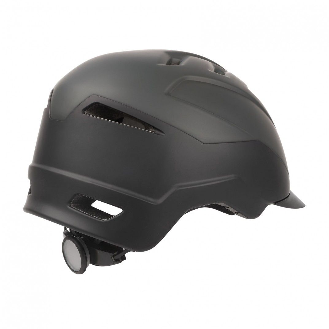 E-City - Erwachsenen Helm für E-Bikes Schwarz und Grau - Größe M