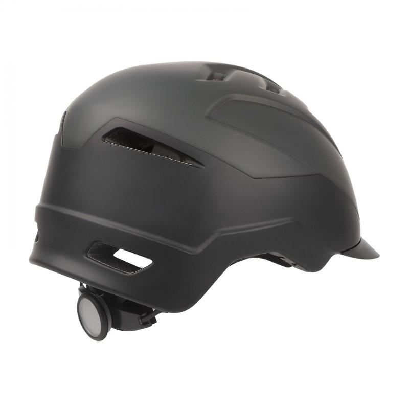 E-City - Erwachsenen Helm fr E-Bikes Schwarz und Grau - Gre L