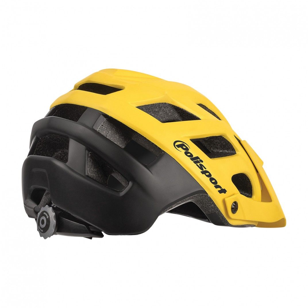 E3 MTB Extreme and Enduro Helmet Yellow and Black M Size Polisport