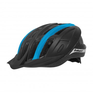 Ride In - Capacete de Bicicleta para Trekking e MTB Preto e Azul - Tamanho M