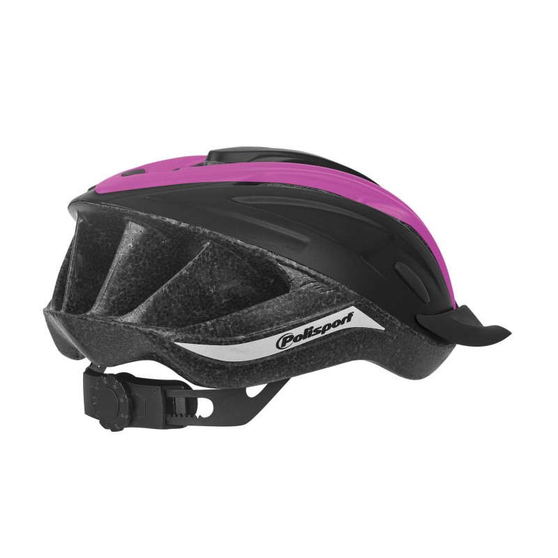 Ride In - Bicycle Helmet for Trekking and MTB Black and Fushia - M Size