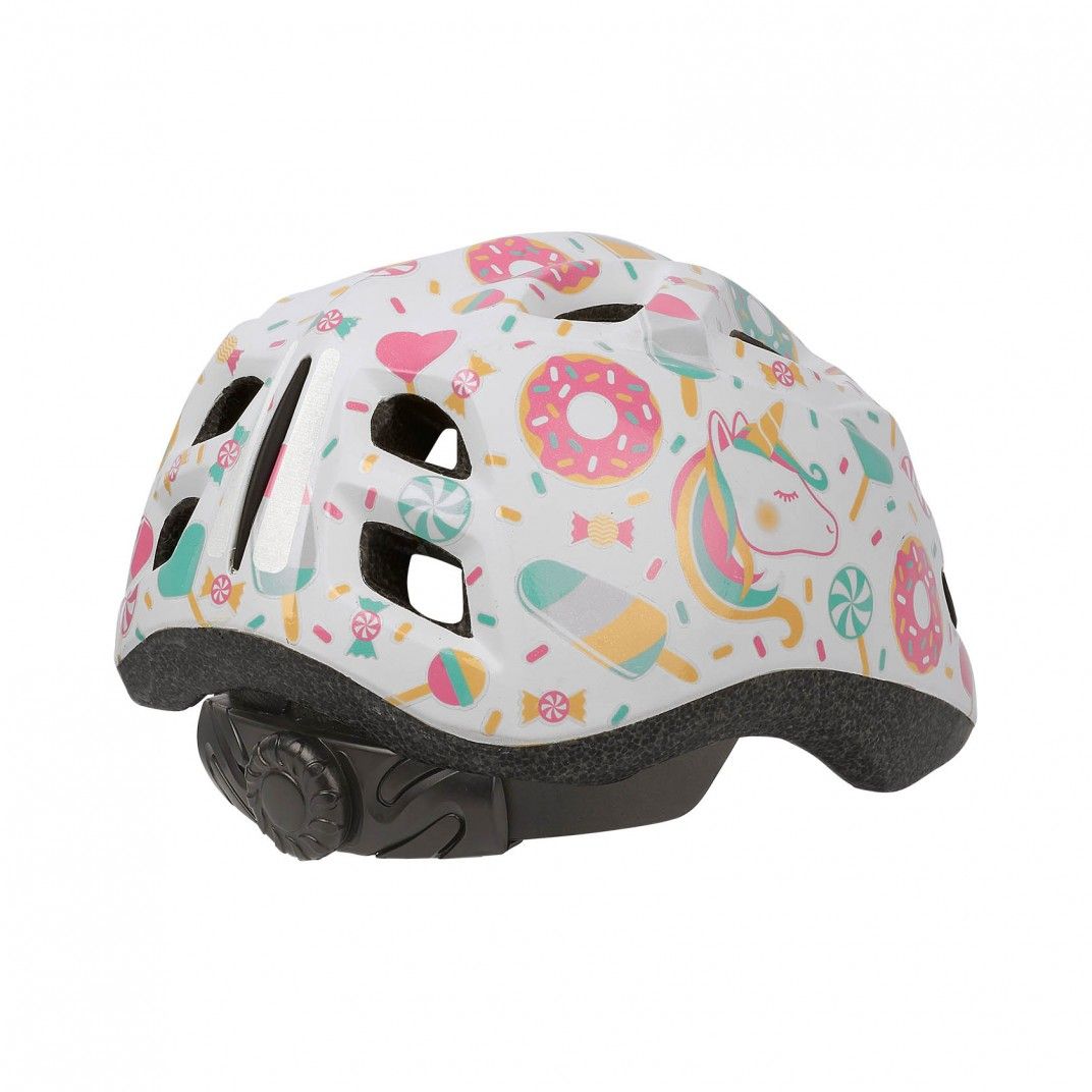 XS Kids Premium - Casco de Bicicletta per Bambino Bianco e Rosa