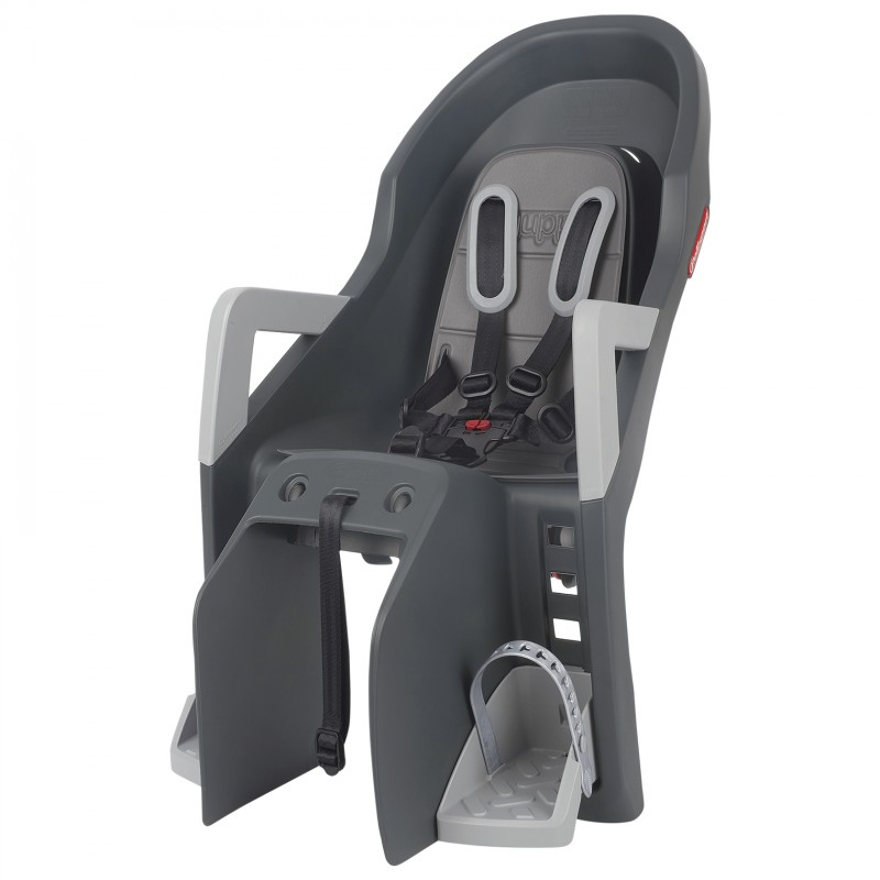 Guppy Maxi CFS_XR - Rear Child Bicycle Seat Dark Grey and Silver for Luggage Carriers Guppy Maxi CFS_XR - Rear Child Bicycle Seat Dark Grey and Silver for Luggage Carriers