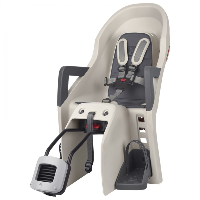 Guppy Maxi RS Plus - Rear Reclining Child Seat Cream and Grey for Bikes