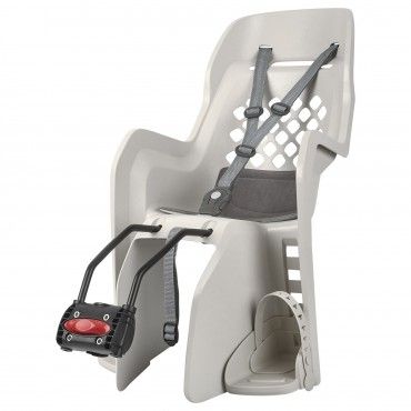 Joy FF - Child Bicycle Seat for Rear Child Seat Cream and Dark Grey