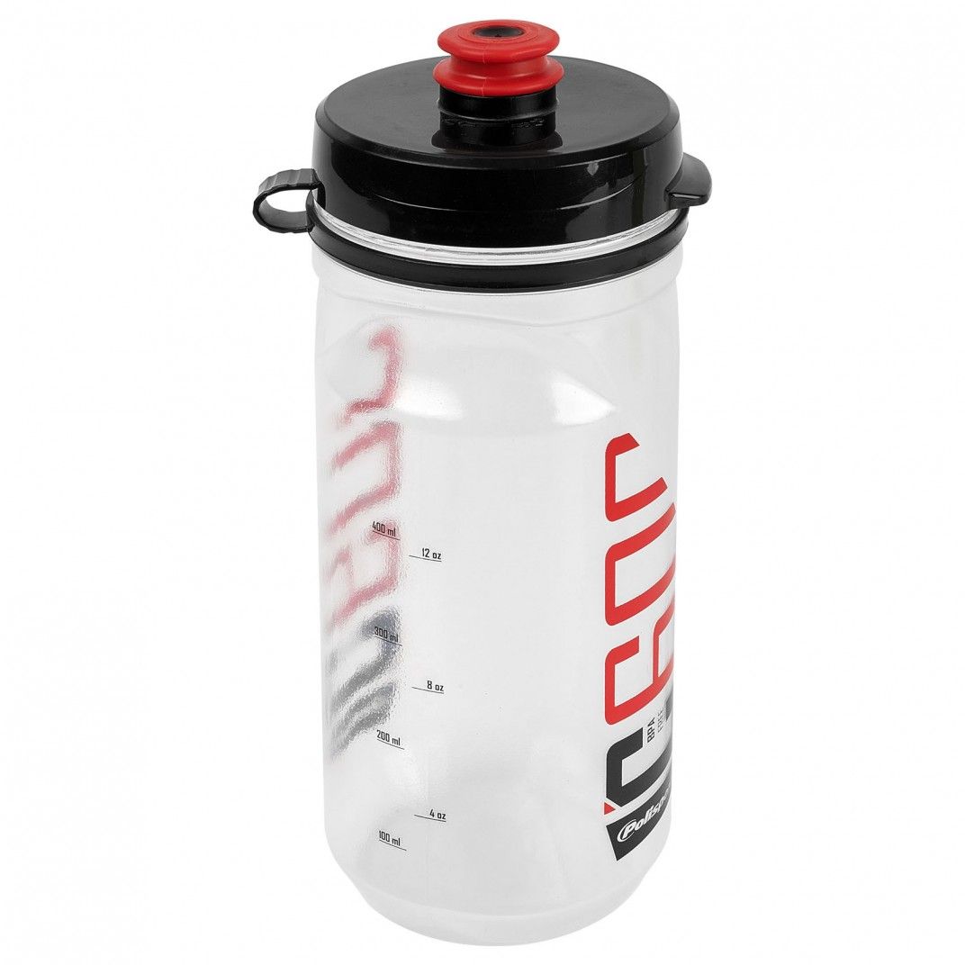 Clip-On Bottle C600 Clear and Red