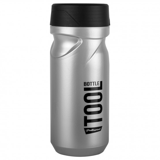 Tool Bottle Silver and Black