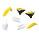 Suzuki RM125,250 - Kit Plastiche Restyling Colore OEM - Modelli 2001-08 Suzuki RM125,250 - Kit Plastiche Restyling Colore OEM - Modelli 2001-08