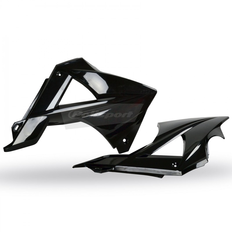 Radiator Scoops Black for Gas Gas - 2010-11 Models