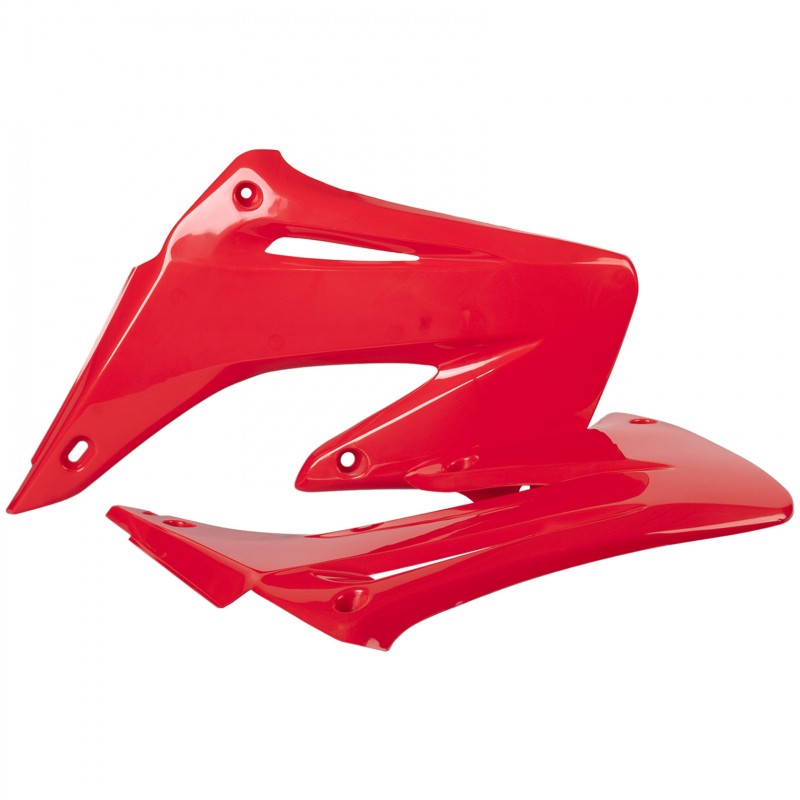 Honda CR 125R,CR 250R - Radiator Scoops Red - 2002-07 Models