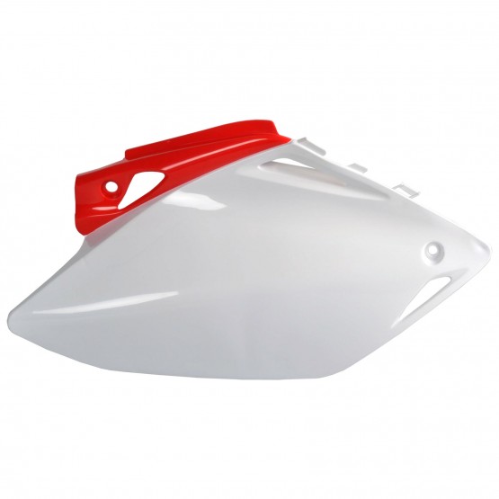 Honda CRF450R - Caches Latraux Rouge et Blanc pour MX - Modles 2007-08