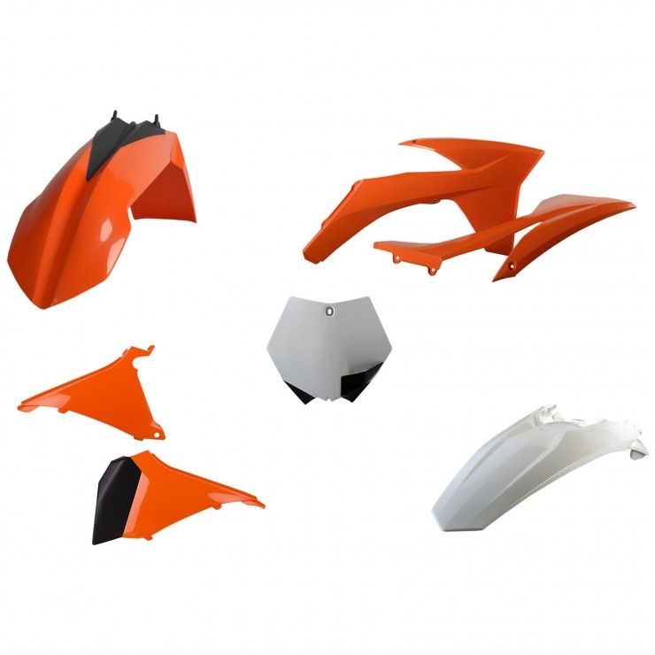E-Start Polisport Complete Replica Plastic Kit KTM Orange for KTM 300 XC-W 2008-2011 