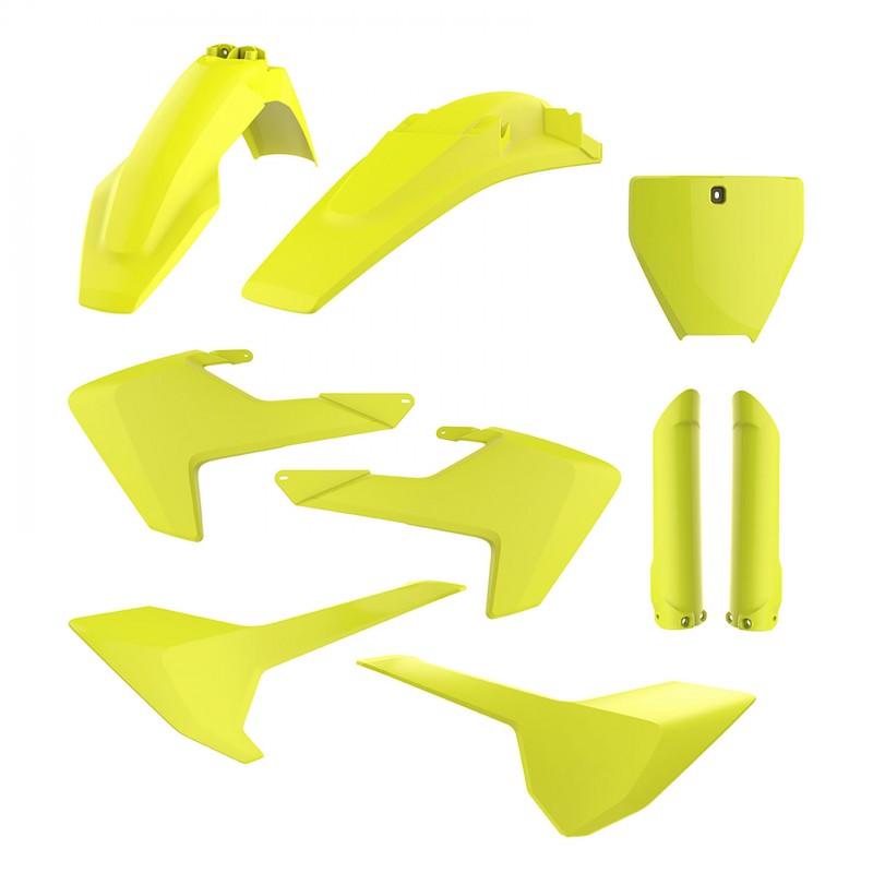Husqvarna TC,FC - Replica Plastic Kit Flo Yellow - 2016-18 Models