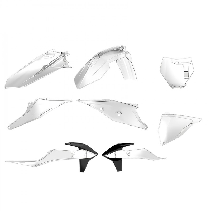KTM SX,SX-F XC,XC-F - Replica Plastic Kit Clear - 2019-22 Models