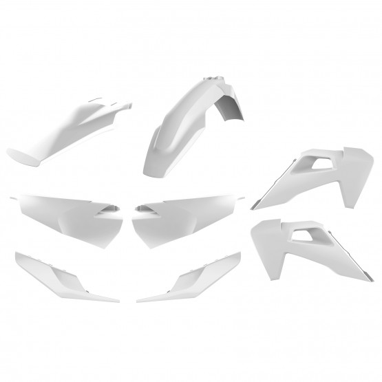 Husqvarna TE,FE - Enduro Plastic Kit White - 2020 Models