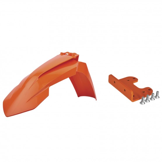 KTM EXC/EXC-F - Kit Adaptador de Guardabarros Delantero Naranja - Modelos 2008-13 KTM EXC/EXC-F - Kit Adaptador de Guardabarros Delantero Naranja - Modelos 2008-13
