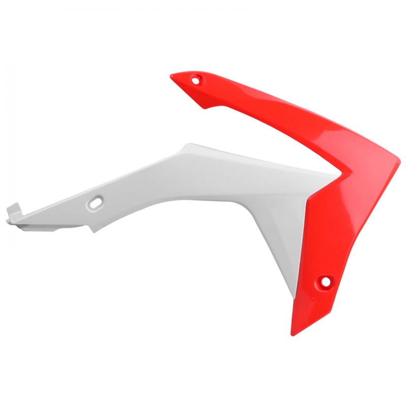 Honda CRF450R - Radiator Scoops Red and White - 2013-16 Models