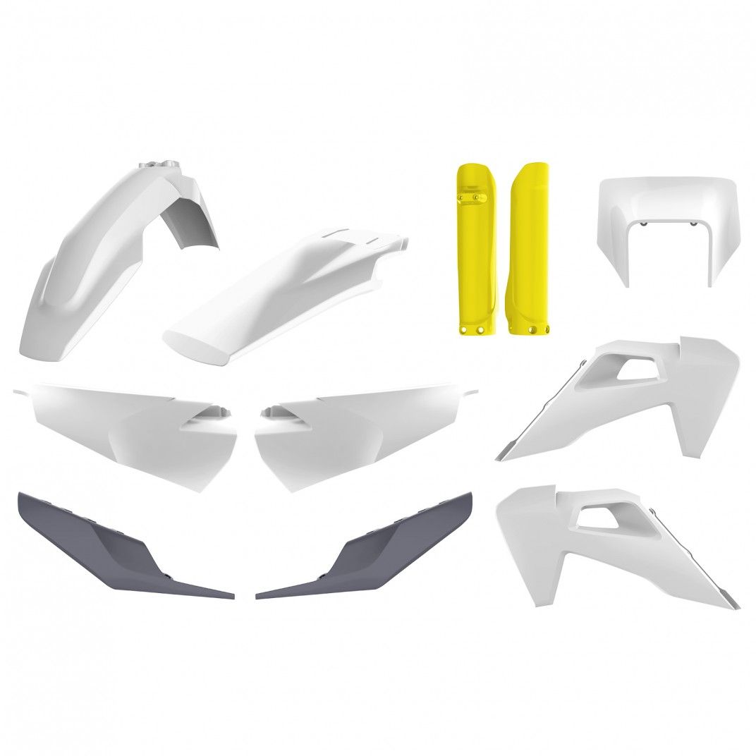 Husqvarna TE/FE - MX Replica Kunststoff-Kit Weiß - Modelle 2020