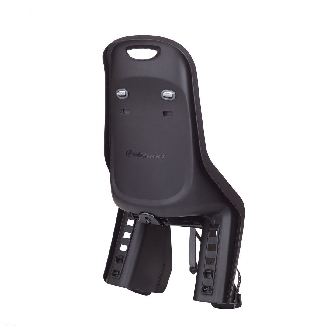 Bubbly Maxi Plus FF - Rear Child Bicycle Seat Black and Dark Grey for Frames