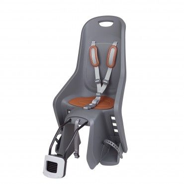 Bubbly Maxi Plus FF - Fahrrad-Kindersitz Grau und Braun Rahmenmontage Bubbly Maxi Plus FF - Fahrrad-Kindersitz Grau und Braun Rahmenmontage