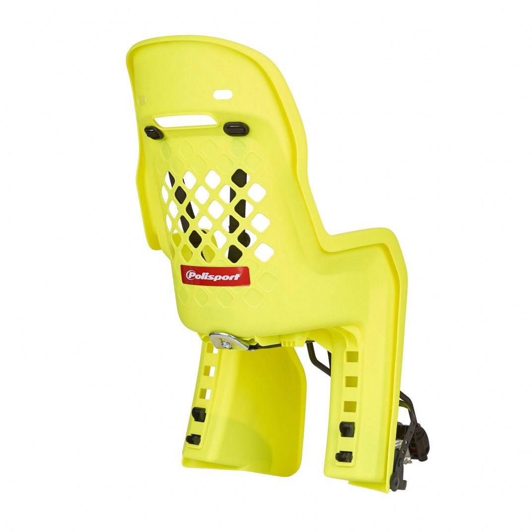 Joy 29'' - Child Bicycle Seat for Small Frames and 29Ers Yellow Fluo and Dark Grey