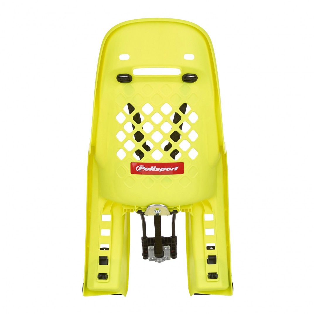 Joy FF - Child Bicycle Seat for Rear Child Seat Yellow Fluo and Dark Grey