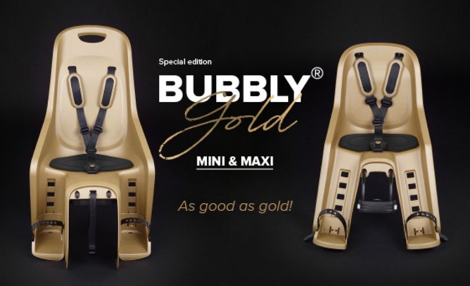 Nova Cadeira de Bicicleta Bubbly Gold - Edio Especial