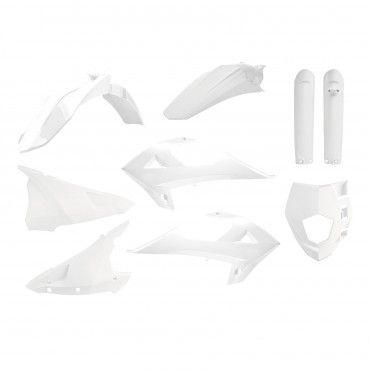 Rieju MR250/300 - Enduro Plastic Kit White - 2021-22 Models