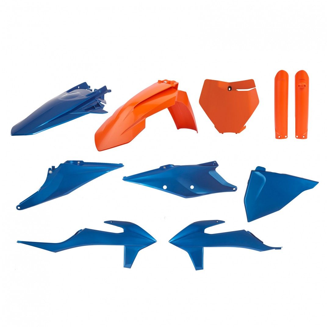 KTM SX,SXF/XC,XCF MX Plastic Kit Blue Metal Flow 201921 Models