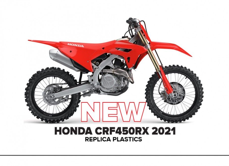 New Kit and Replica Plastics for Honda CRF450RX 2021