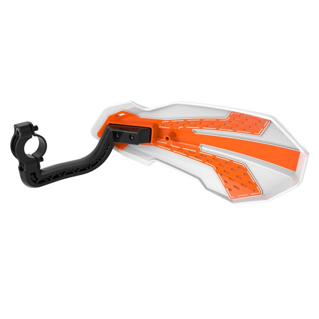 MX FLOW Handguard - HSQ TC/TE/FC/FE  Models 2014-22 - White and Orange