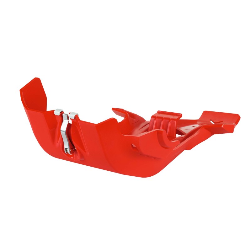 Honda CRF450R/CRF450RX - Fortress Skid Plate with Linkage Guard Red - 2021-23 Models