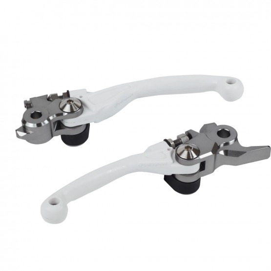 Kit Manetes Articuladas Inquebráveis - KTM  SX125/150 2014-15 - Branco
