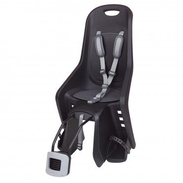 Bubbly Maxi Plus FF - Fahrrad-Kindersitz Schwarz Rahmenmontage