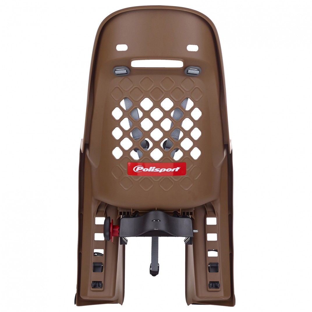 Joy CFS - Cadeira para Bicicleta de Fixação ao Porta-Bagagem Castanha e Cinzenta