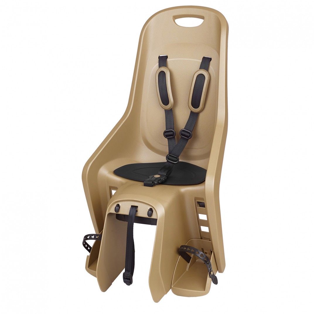 Bubbly Maxi Plus CFS - Child Bicycle Seat Gold with Carrier Mounting System