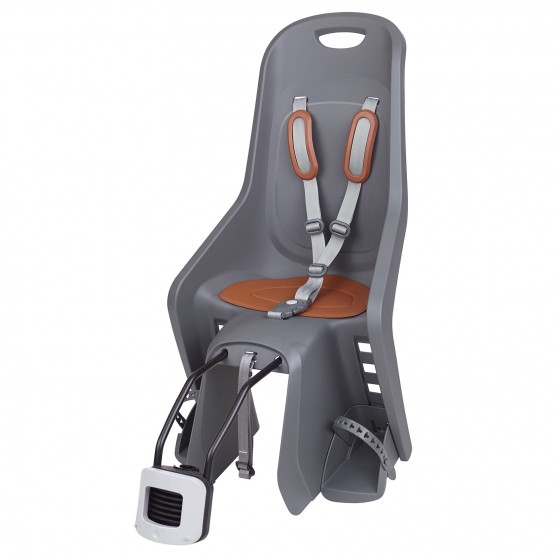 Bubbly Maxi Plus FF - Rear Child Bicycle Seat Grey and Brown for Frames
