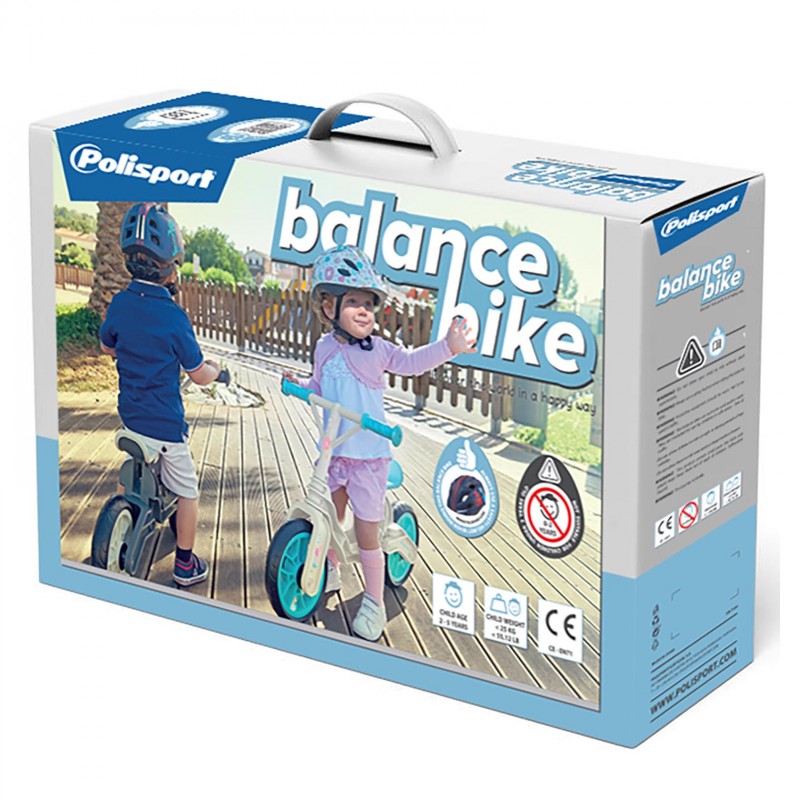 Balance Bike - Bicicleta Infantil de Aprendizagem Cinzenta e Bege