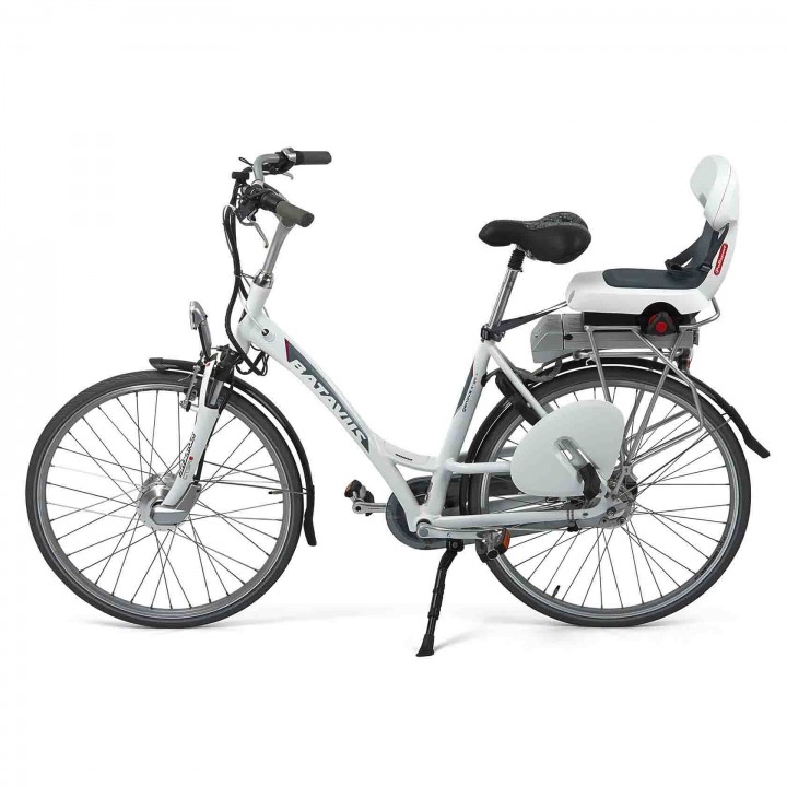 Guppy Junior - Fahrradkindersitz Weiß | Kinder - bis kg 8636100011_Cool Polisport Light für Dark 35 Grey