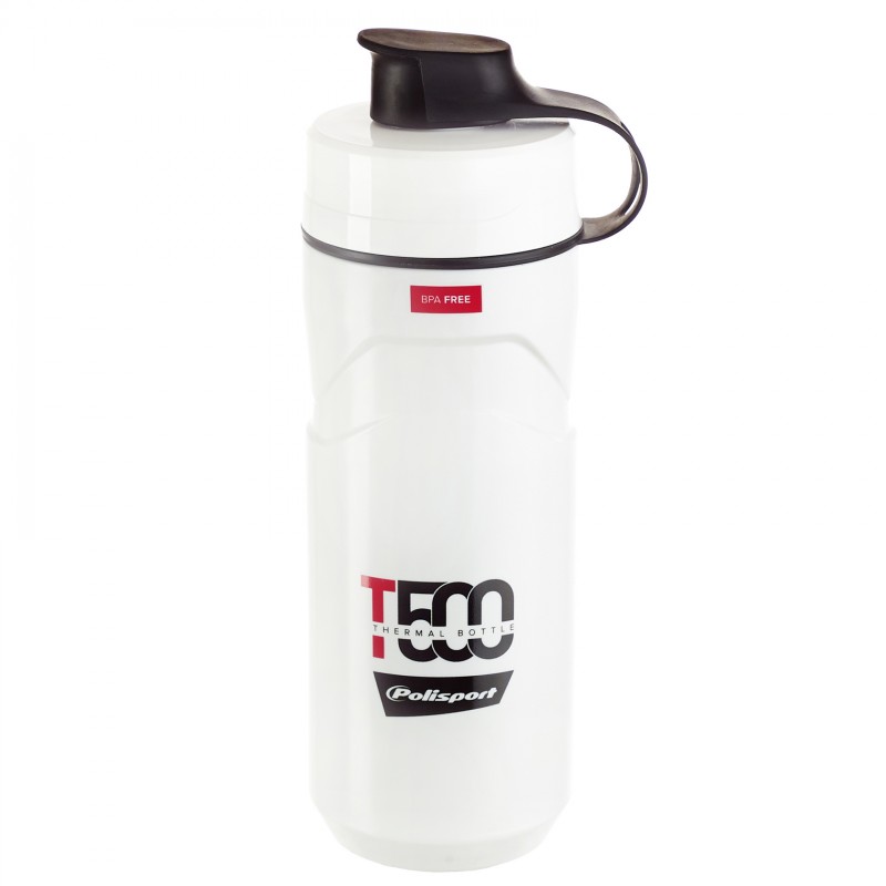 T500 - Thermal Water Bottle 500ML White and Red