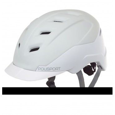 E-City - Erwachsenen Helm für E-Bikes Creme und Weiss - Größe M