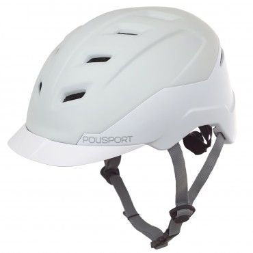 E-City - Erwachsenen Helm für E-Bikes Creme und Weiss - Größe L