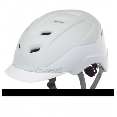 E-City - Erwachsenen Helm fr E-Bikes Creme und Weiss - Gre M