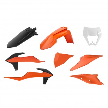 KTM EXC,EXC-F XC-W,XCF-W - Enduro Plastique Kit Couleur OEM - Modles 2022